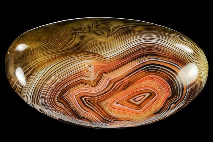 Polished, Banded Carnelian Agate - Madagascar #145968